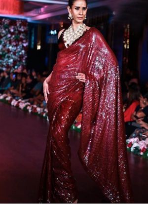 Kajol in Soft Red Saree, Georgette Designer Party Wear Saree,wedding Dress  Saree,indian Traditional Saree. Kajol Devgan Red Sari -  Canada